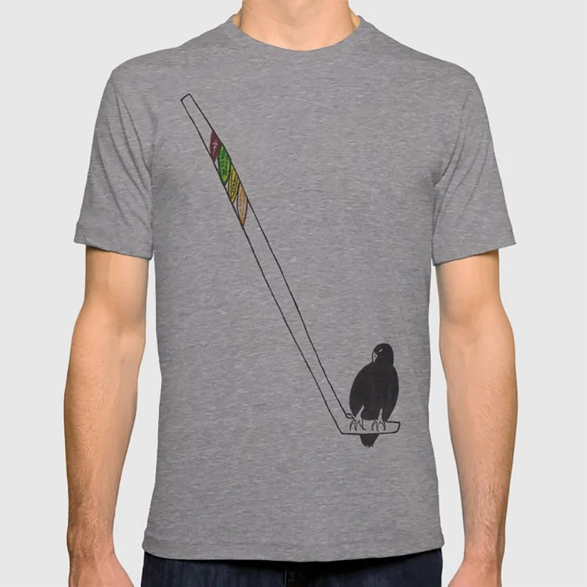 Хокс футболка Чикаго хоккейная клюшка lichaatoktoberstudio hawk рисунок эскиз