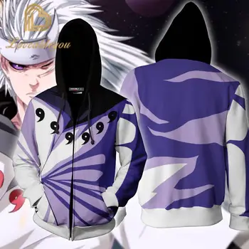 

Anime Naruto Sweatshirt Men and Women Zipper Hoodies UZUMAKI 3d Print Hooded Jacket for Boys Cosplay Costume Harajuku Streetwear