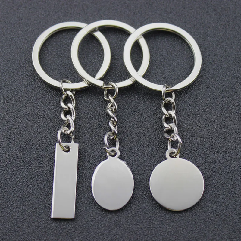 

50Pcs Personalized Wedding Souvenirs For Guests Customized Wedding Favors Laser Engraved Logo Name Keychain Key Ring