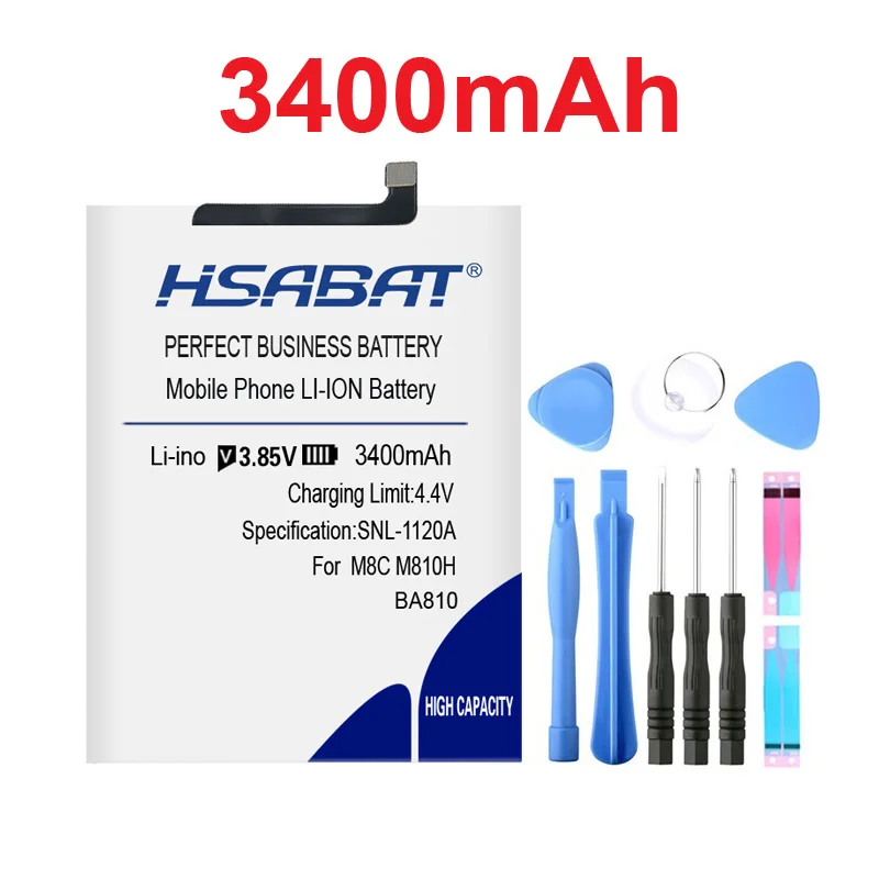 Аккумулятор HSABAT 3400mAh BA810 для Meizu M8C M810H