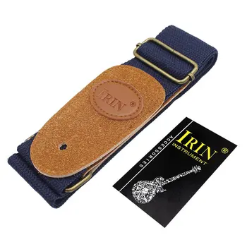 

Dark Blue Nylon Leather Guitar Strap Adjustable Acoustic Electric Folk Guitar Bass Strap Musical Instruments Accessories