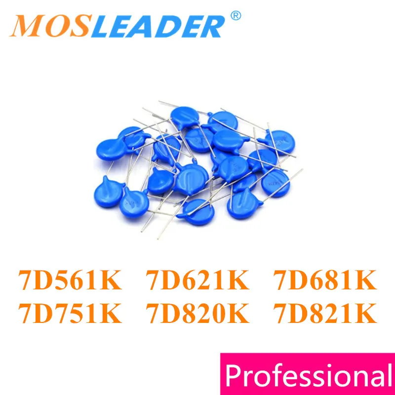 

Mosleader 1000pcs 7MM 7D561K 7D621K 7D681K 7D751K 7D820K 7D821K DIP Varistor 7D561 7D621 7D681 7D751 7D820 7D821