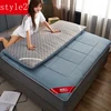 comfortable Soft Fold Tatami Mattress Adults bedroom Thick Warm single/double Topper Tatami Mattress twin queen king size ► Photo 2/6