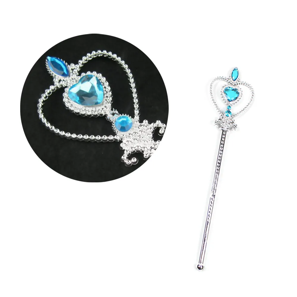 Roleplay 5Pcs Children Toys Set Ice Romance Princess Crown HeadWear Toys For Girls Magic Wand Dress Accessories kit 2 Roleplay 5Pcs Children Toys Set Ice Romance Princess Crown HeadWear Toys For Girls Magic Wand Dress Accessories kit 2