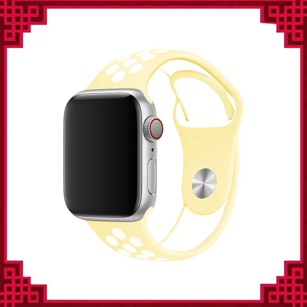 mellow yellow Силиконовый ремешок для apple watch 4 ремешок для apple watch 40 мм 44 мм 38 мм 42 мм correa iwatch series 4 3 2 1 для apple watch 5 ремешок для часов - Цвет ремешка: mellow yellow