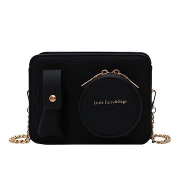 

FGGS-Fashion Camera Shape Clutch Shoulder Bag Outer Bag Chain Bag Ladies Casual Solid Color Messenger Bag Purse