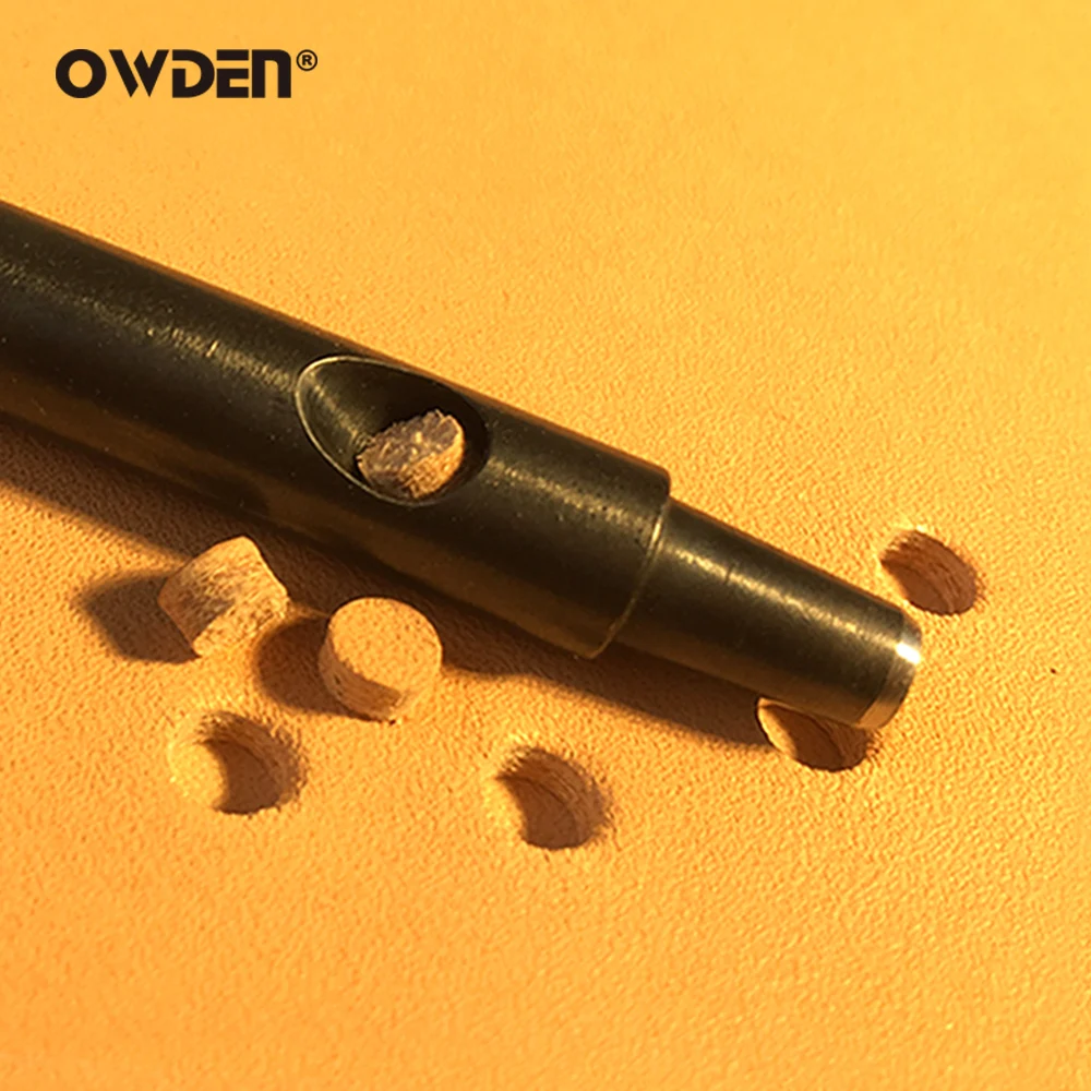 OWDEN 가죽 구멍 펀치 세트, 날카로운 벨트 구멍 펀치, 가죽 공예 벨트 구멍 펀치, 가죽 중공 펀치 도구, 1mm-12mm