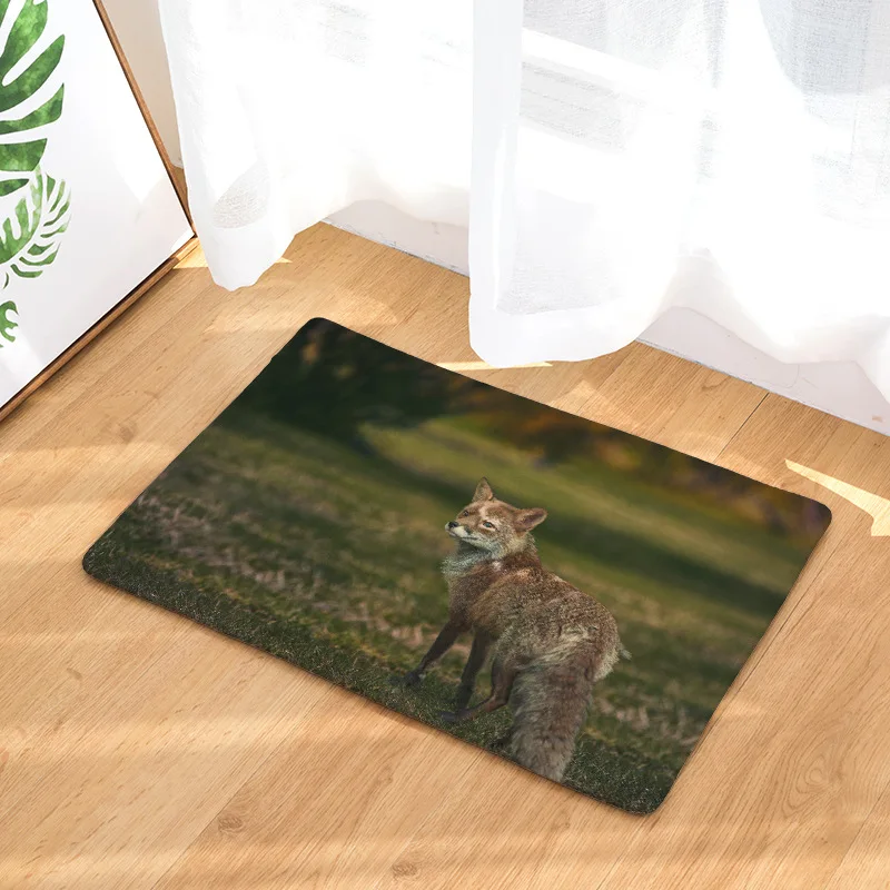 3D животное печатный коврик для помещений Дверной Коврик С приветственной надписью для передней двери Восточный домашний Декор коврик для прихожей современный дом дверные коврики
