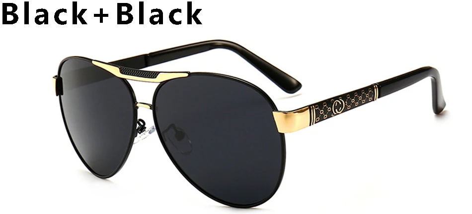 Брендовые солнцезащитные очки для мужчин, Ретро стиль, металлическая оправа, поляризационные очки для вождения, солнцезащитные очки для мужчин, Gafas Masculino, UV400 - Цвет линз: C1