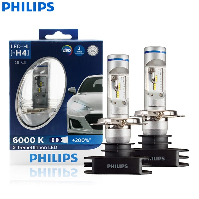 Turning Controversy novel Philips X-treme Ultinon Led H4 9003 Hb2 12v 12953bwx2 6000k Bright Car Led  Headlight Auto Hl Beam +200% More Bright (twin Pack) - Car Headlight Bulbs( led) - AliExpress