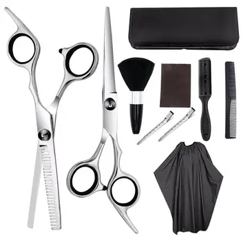 Günstige Haar Split Trimmer Haar Clipper Friseur Schneiden Professionelle Scher Edelstahl Ausdünnung Scissor Barbershop Salon Set