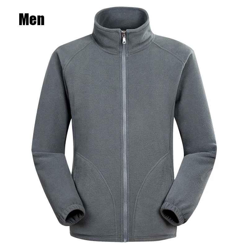 Men Dark gray Мужская Флисовая Куртка Военная Тактическая флисовая куртка армейская зимняя ветрозащитная теплая рабочая одежда мужская черная термокуртка Homme - Цвет: Men Dark gray