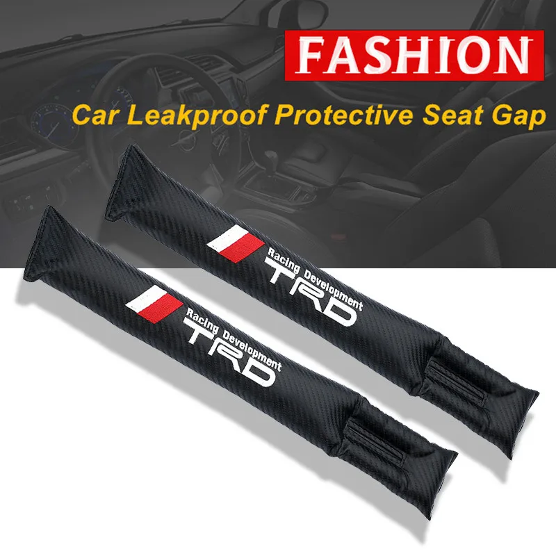 1 шт. сиденья зазор автомобильный чехол Накладка для Toyota corolla avensis yaris rav4 hilux auris camry prius углеродное волокно герметичный протектор