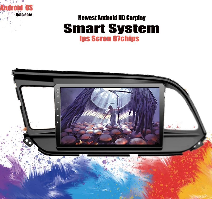 Clearance 10.2" Android 9.1 2 DIN 4G RAM CAR DVD PLAYER Multimedia GPS RADIO For HYUNDAI ELANTRA 2018 2019 2020 car accessories  Head Unit 5