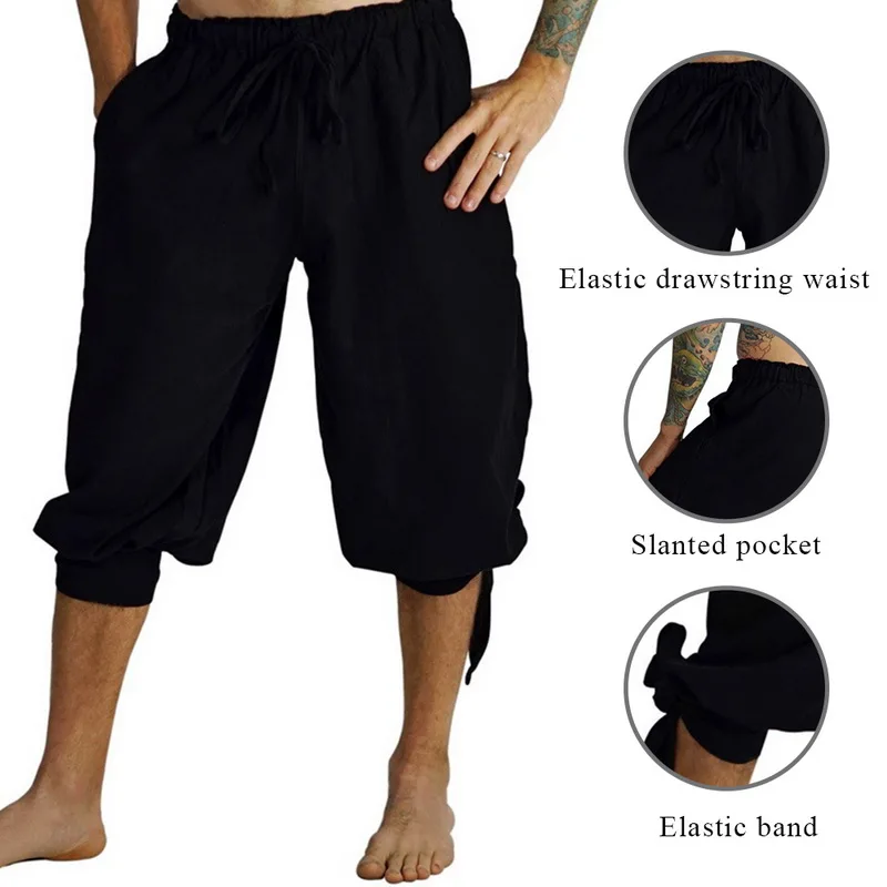 Винтажные спортивные однотонные шорты дышащие Pantalones Hombre летние брюки с кисточками на шнурке повседневные уличные брюки карго