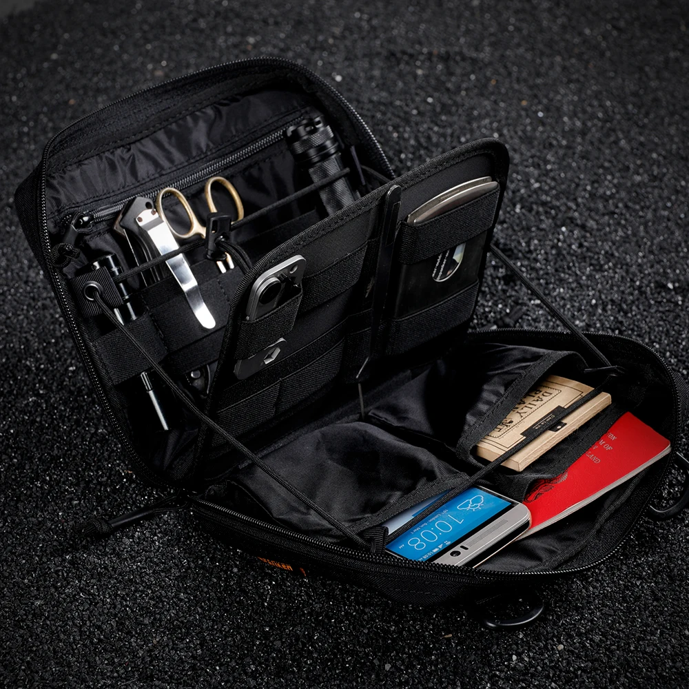 Description Picture 3 of itemEXCELLENT ELITE SPANKER Tactical EDC Pouch Outdoor Waist Pack Hunting Bags Molle Tools Bag Solid Zipper Pouches