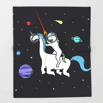 

Dinosaur Cartoon Throws for Sofa Cute Design Unicorn Riding Dinocorn Blankets Christmas Decorations for Home Custom Blanket