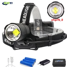 

90000LM Powerful XHP70.2/XHP50 Led headlamp Headlight 3Mode Zoom head lamp flashlight torch Lantern for outdoor Fishing Camping