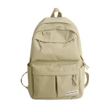 

2019 Backpack Women Backpack Fashion Women Shoulder Bag solid color School Bag For Teenage Girl Children Backpacks Travel Bag