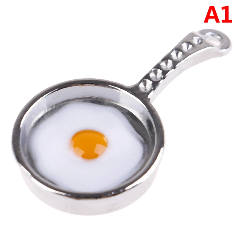 Frying Egg Pans for 12th Dolls House Kitchen Accessories Doll House Decor 1/12 Scale Dollhouse Miniature 8
