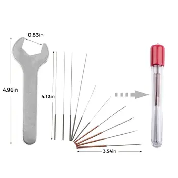 

3D Printer Nozzle MK10 Thread Brass Extruder Head Nozzle 0.2-1mm Clean Needles 667C