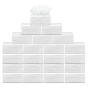 

30 Pack 3 Ply Paper Towels Facial Tissue Individual Travel Packs Ultra Soft Strong Cleaning Wipe Pack of (80 Total Tissues)