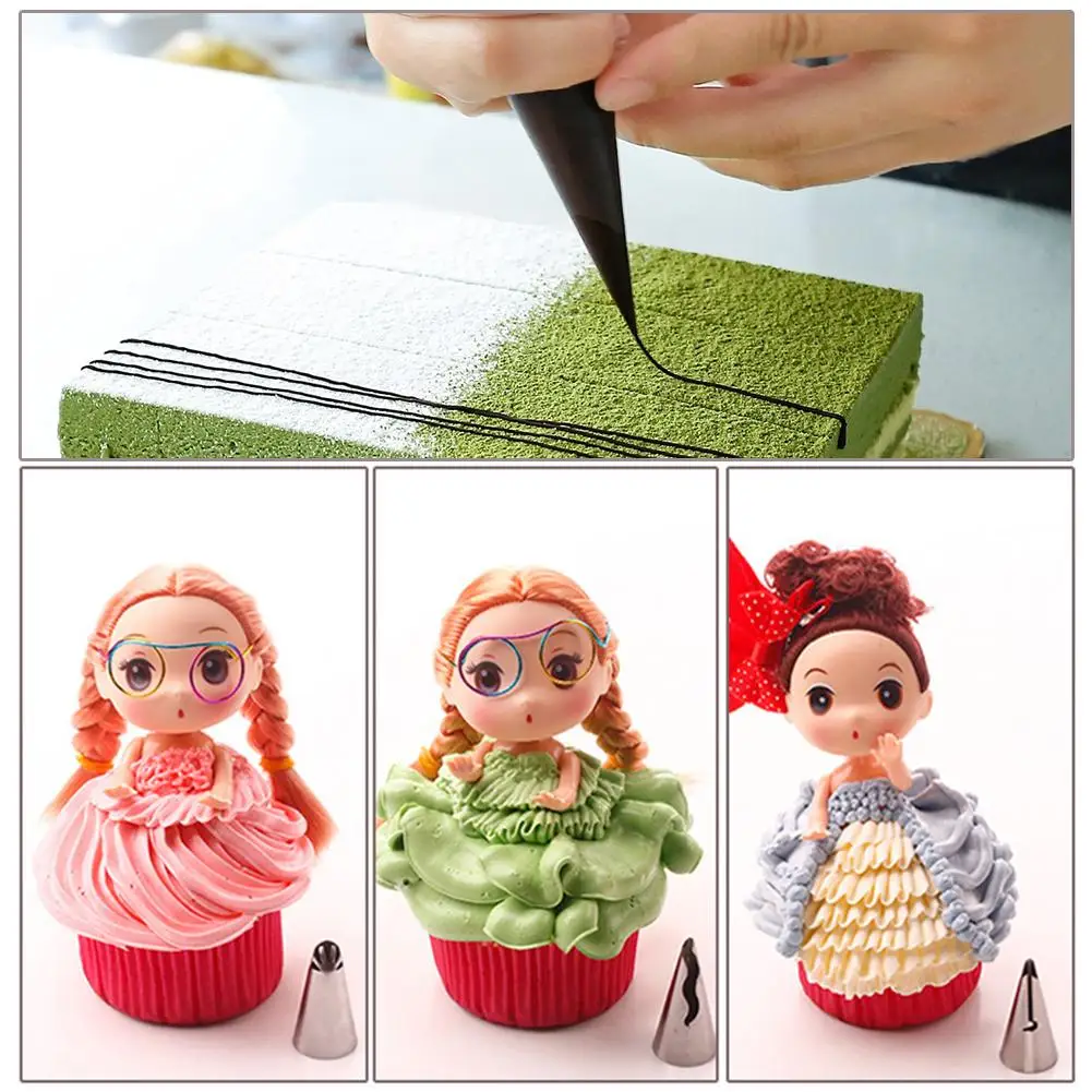 Pastry Nozzles Cake Decorating Mouth Cake Nozzle Scissors Frosting Pastry Pen Coloring Utensils Baking Decoration Tool Set