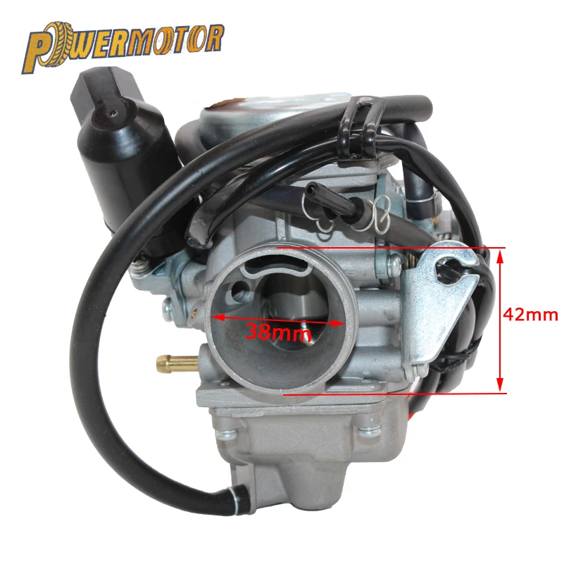 PD24J 42 мм воздушный фильтр карбюратора 24 мм Carb мотоцикл для двигателя GY6 125CC 150CC 200CC ATV Go Kart мопед и скутер Байк