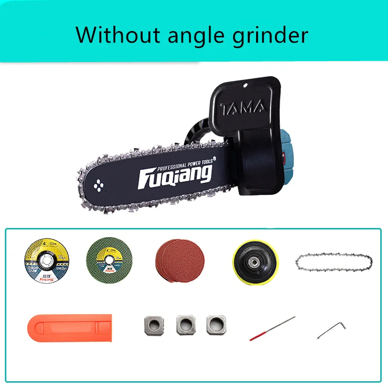 Without grinder Угловая шлифовальная машина Модифицированная Электрическая цепная пила полировальная машина Модифицированная бензопила домашняя многофункциональная установка - Цвет: Without grinder
