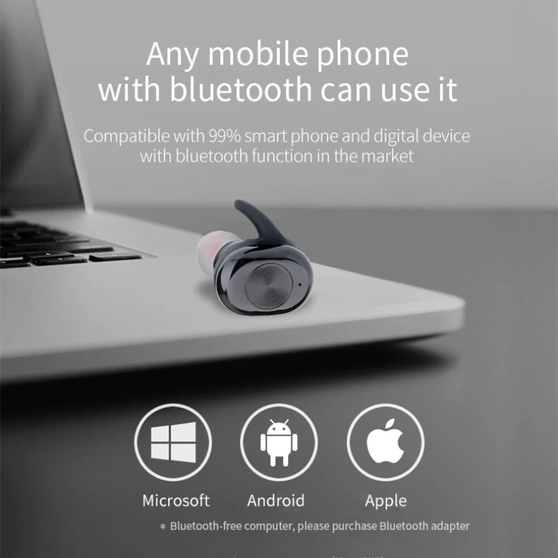 Langsdom F206 настоящие беспроводные наушники TWS Bluetooth 5,0 наушники портативный бас стерео двойная Спортивная гарнитура с микрофоном зарядная коробка UM