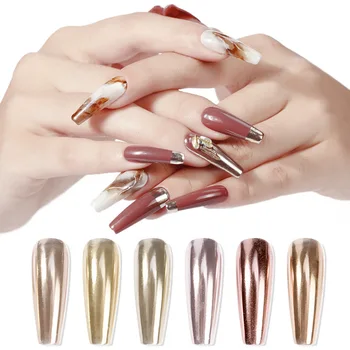 

Titanium Chrome Magic Mirror Powder Nail Glitter Pen Solid Pigment Powder Internet Celebrity Air Cushion Manicure Rose Gold DIY