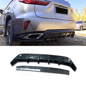 

Carbon Fiber Rear Lip Diffuser For Lexus RX300 RX450H 2016-2020 FRP Car Fins Shark Style Skid Plate Car Bumper Guard