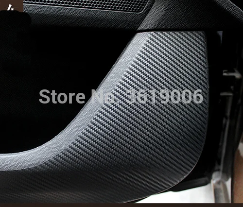 TOMMIA для Ford Ecosport автомобиля внутри двери Крышка Защита от царапин анти Kick колодки углеродного волокна наклейки 4 шт