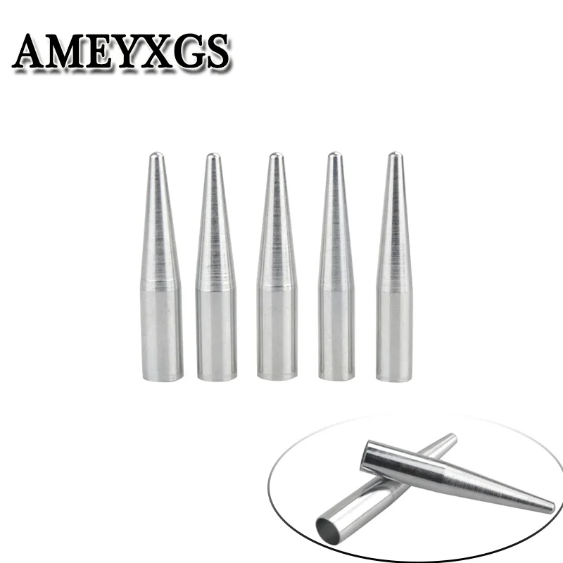 

12/24pcs Archery Arrowheads Silver Target Field Points ID7/7.5/8mm Stainless Steel Arrowheads Shooting Arrows Accessories