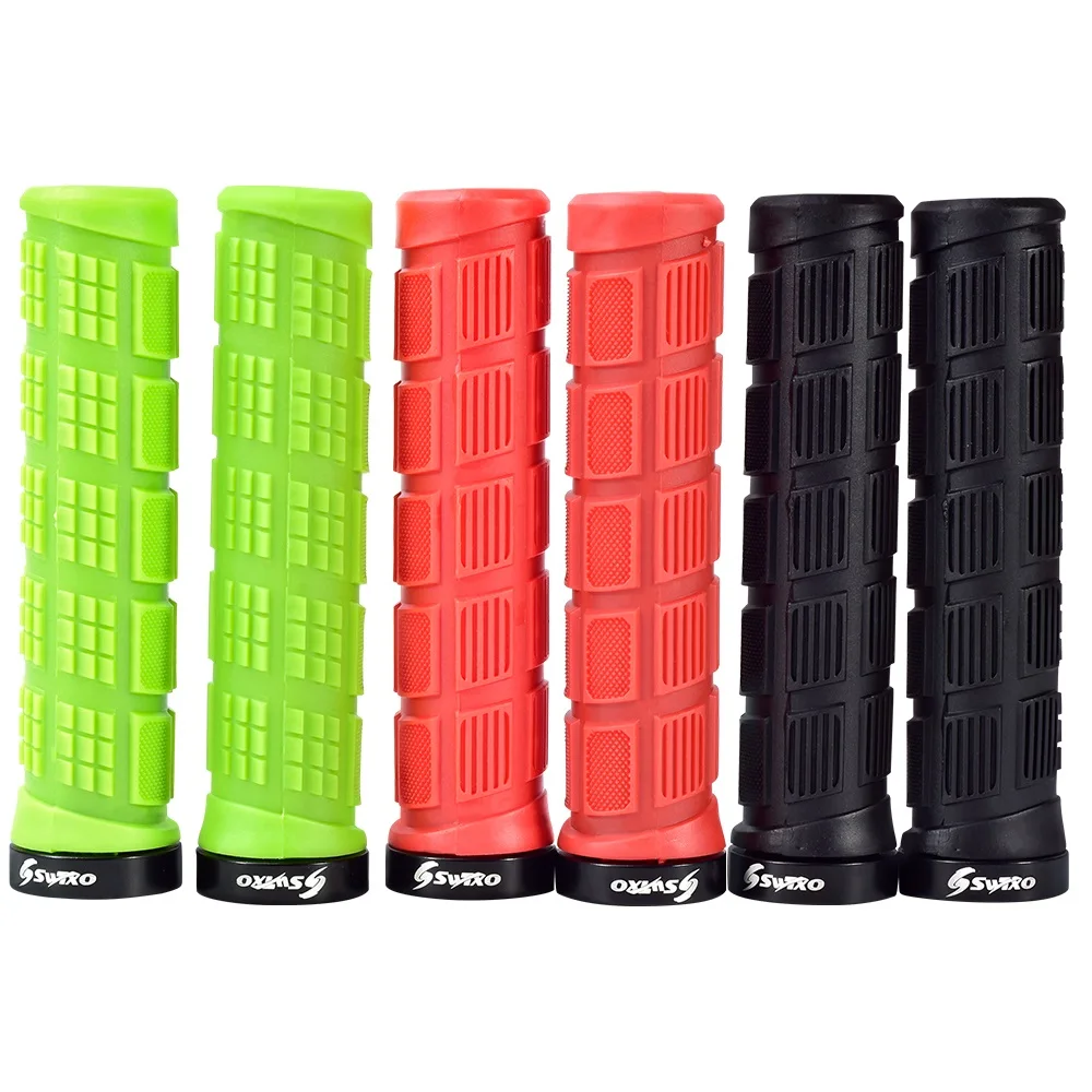 

1Pair Bicycle Gear Grips Durable Shock-Proof Rubber Anti-Slip MTB Mountain Road Bike Handlebar Grips Fixed Gear Grips Bike Parts