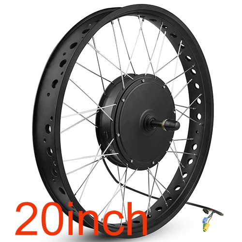 170mm 20inch wheel 72 в 3000 Вт Электрический Fat Bike DC контроллер бесщеточный мотор контроллер конверсионный комплект 20 26 дюймов Fatbike Мотор колеса снегоход - Цвет: 170mm 20inch wheel
