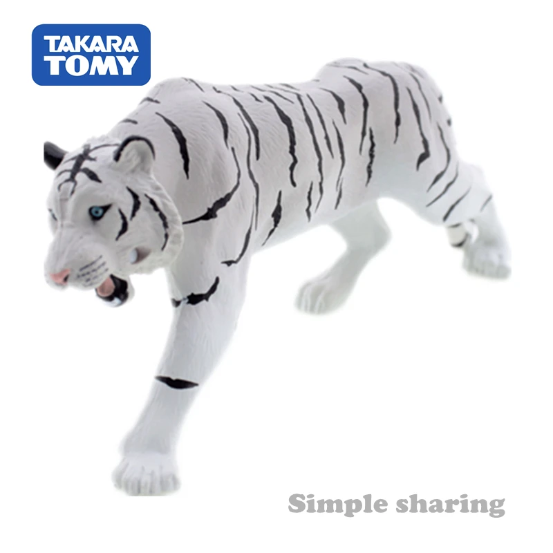 Takara Tomy Animal Adventure White Tiger Special Edition Mini Action Figure 
