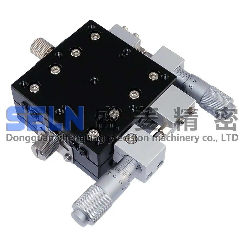 

High Precision Manual Adjustable Displacement Platform for XY Axis LY60-RM Positioning Optical Measurement Fine Tuning Frame