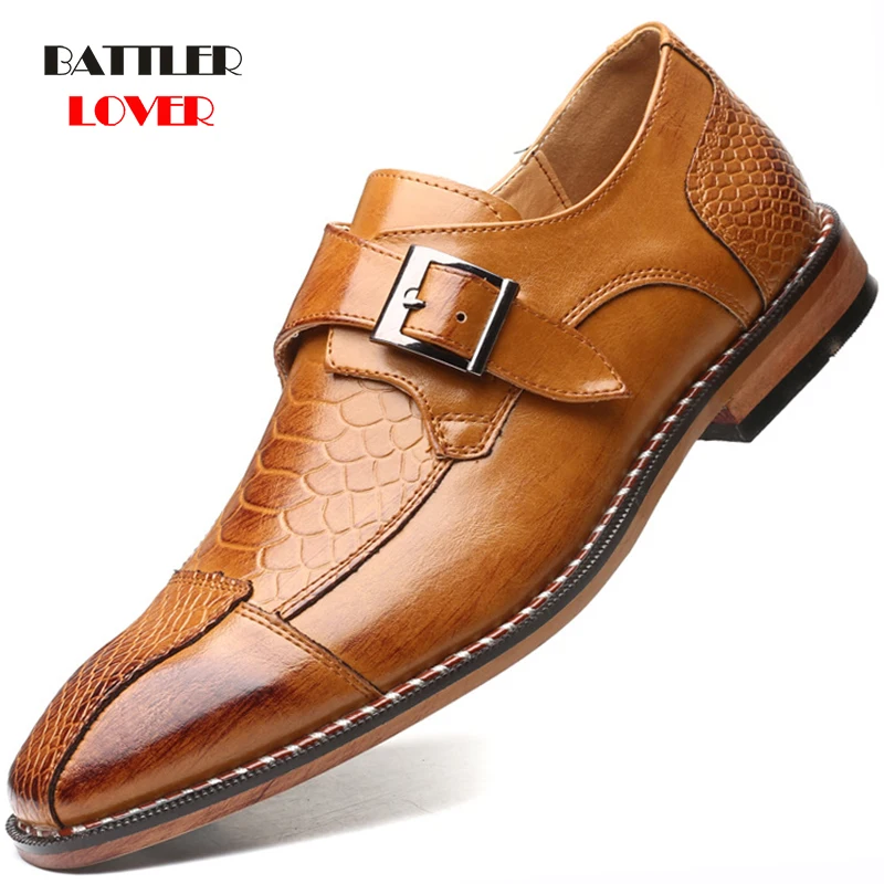 Dress Shoes Men Oxford Genuine Leather Men