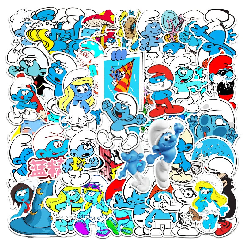 Стикеры в стиле аниме Smurfs 10/30/50 шт. | Игрушки и хобби
