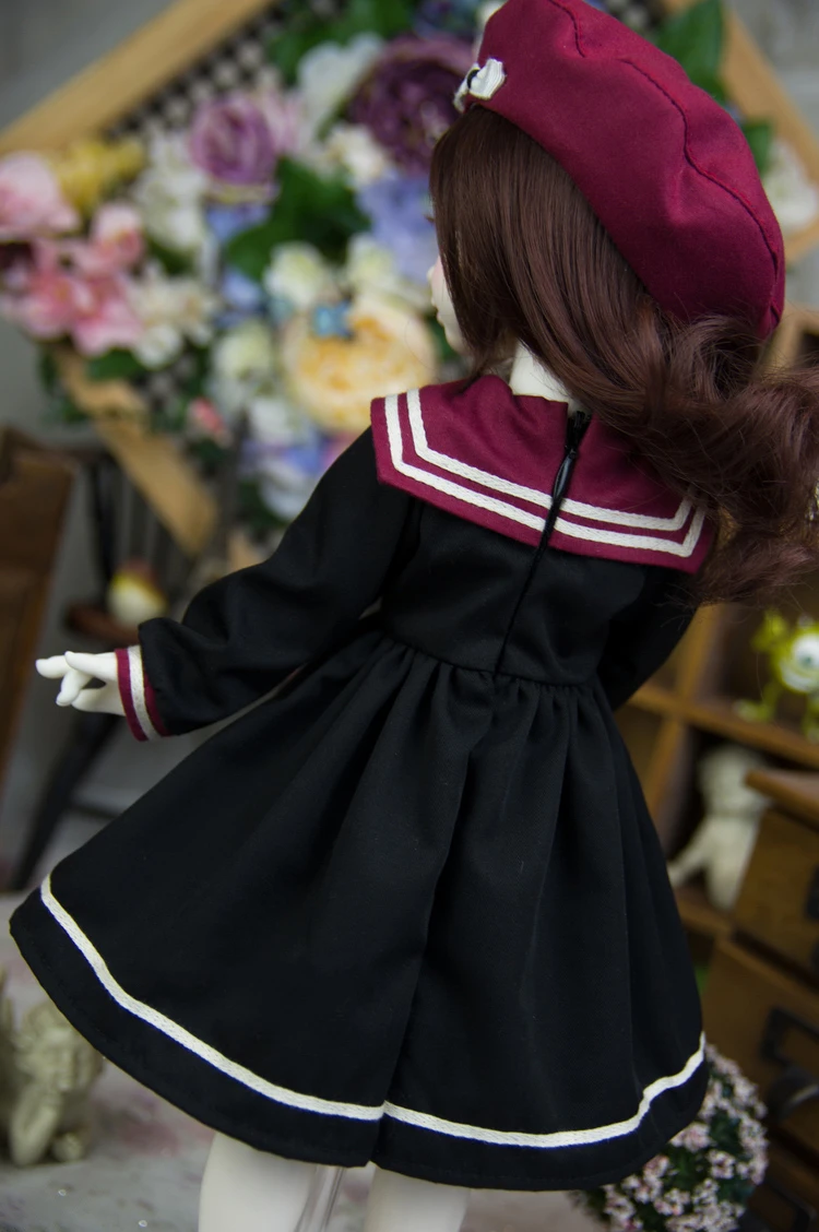 BJD SD Кукла Одежда моряцкий костюм лолита платье шляпа для 1/3 sd10 1/4msd bjd девочка кукла-мальчик одежда