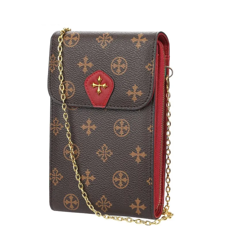 

Female Handbag European and American pattern multifunctional diagonal cross shoulder bag wild zipper buckle mobile phone bag