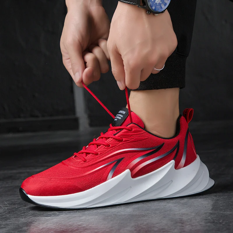 

Shark Design Bottom Sneakers Men Mesh Casual Shoes Men's Trainers Male Footwear Man Walking Shoes White Shoes Tenis Masculino