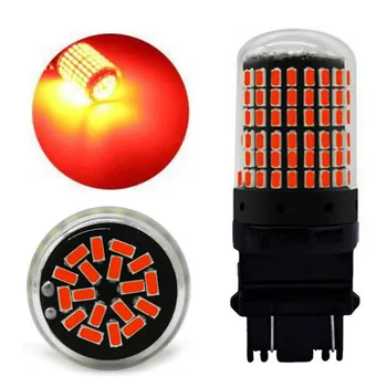 

2x 3157 Red Canbus Error-Free LED Light 3457 Stop Tail Parking Lights 3057 Bulbs