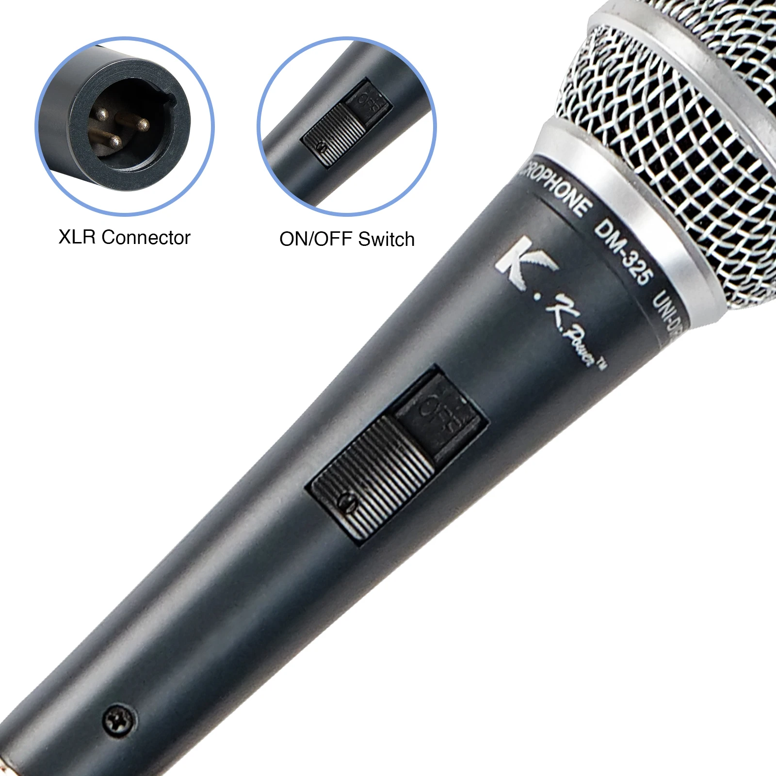 Wired ALL METAL Handheld Dynamic Microphone, Unidirectional Cardioid Pattern, XLR Conenctor for Vocal/Karaoke/Party SN-DM325） gaming microphone