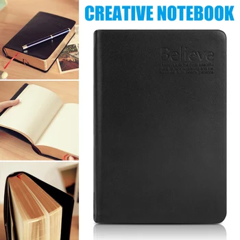 

Hot Retro Thick Paper Notebook Notepad PU Leather Bible Style Diary Book Journals Agenda Planner Stationery Supplies CNT