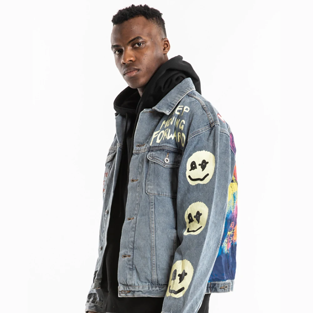Nagri Denim Jacket Men Kanye Kids See 