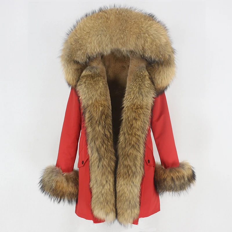 OFTBUY Waterproof Long Parka Winter Jacket Women Real Fur Coat Natural Fox Fur Collar Hood Thick Warm Streetwear Detachable New