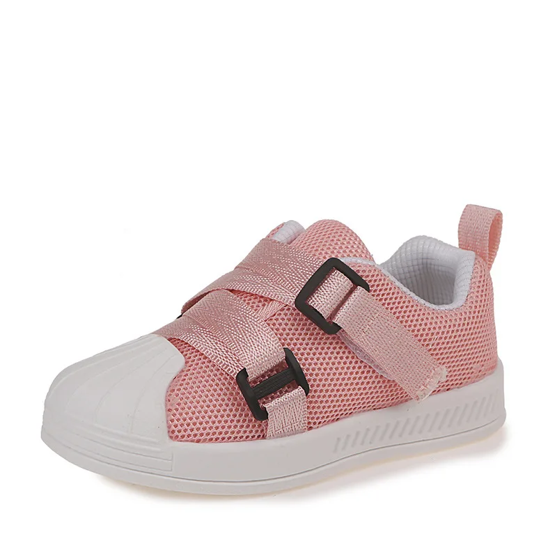 New 2020 Children's Flats Casual Shoes Spring Summer Breathable Kids Mary Janes Shoes Hook&loop Loafers Toddler Girls Flats