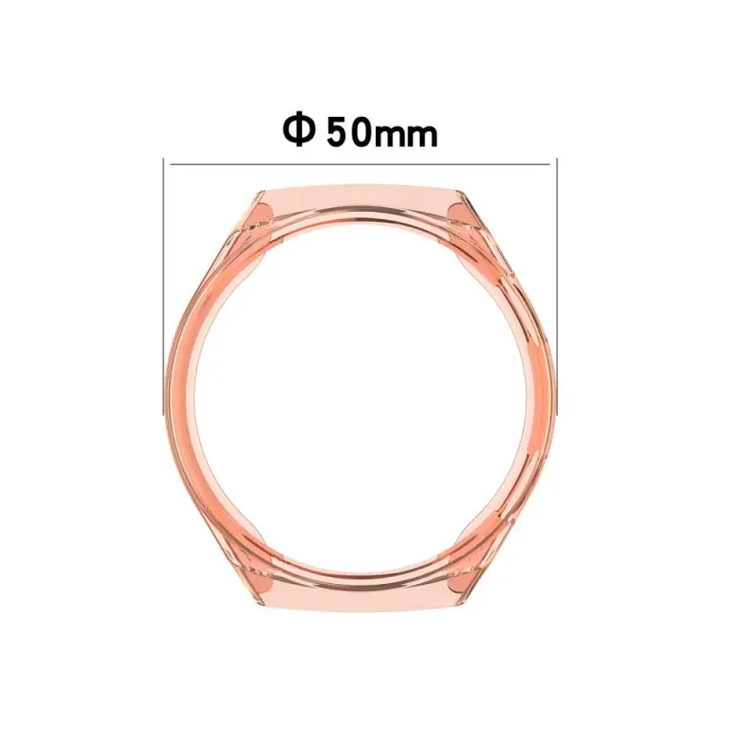 TPU Slim Smart Watch Protective Case Cover For HUAWEI Watch GT 2e Smart Watch Transparent Anti-fall Multi-color Protective Frame